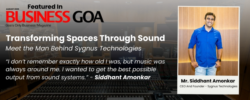 Siddhant Amonkar, Founder of Sygnus Technologies